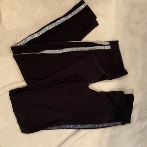 TWO PAIRS VS Pink Sequins Leggings